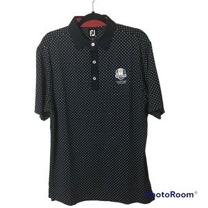 FootJoy Ryder Cup 2020 black with white stars golf polo. Medium